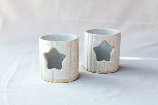 Porta vela estrellas